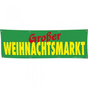 Banner Werbebanner - Großer Weihnachtsmarkt - 3x1m - Spannband - 309953