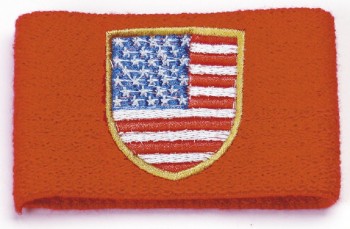 Pulswärmer - USA - 56576 - Schweißband rot