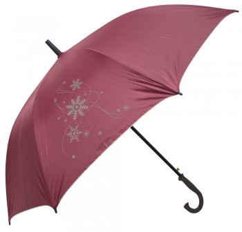 Regenschirm - Schirm - Stockschirm - Doppelschirm - Schneeflocken - ca 125 cm - 56603