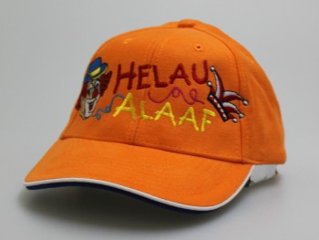 Baseballcap mit Einstickung - Helau Alaaf Karneval - 681 orange
