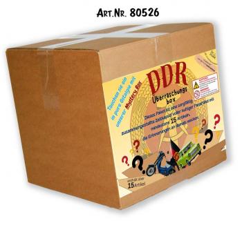 Überraschungsbox für DDR OSTALGIE-Fans - BW-Tasche Tasse T-shirt Aufkleber....- 15 Artikel - 80526