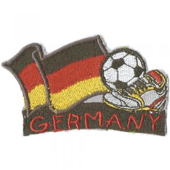 Aufnäher Bügeltransfer Applikation - Fußball Germany - 77912 - Gr. ca. 8 x 5 cm