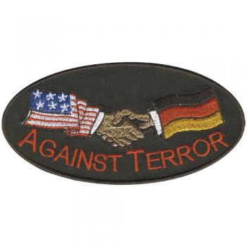 AUFNÄHER - Against Terror - 04731 - Gr. ca. 12 x 6 cm - Patches Stick Applikation