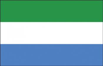 Dekofahne - Sierra Leone - Gr. ca. 150 x 90 cm - 80148 - Deko-Länderflagge