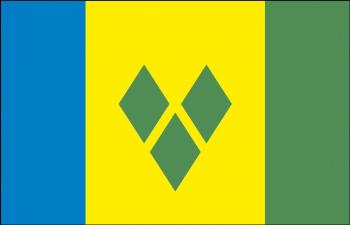Dekofahne - St. Vincent+Grenad - Gr. ca. 150 x 90 cm - 80158 - Deko-Länderflagge