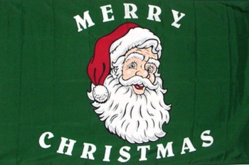 Flagge mit Motiv - Weihnachtsmann - Gr. 150cm x 90cm - 24336 - Dekoflagge Christmas