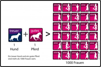 Spaßschild für Männer - ... besser als 1000 Frauen - 309177 - Gr. ca. 30 x 20 cm