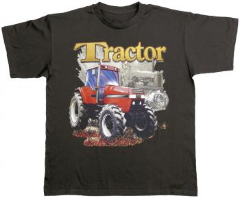 T-Shirt mit Print - Tractor - 10645 schwarz - Gr. S-XXL