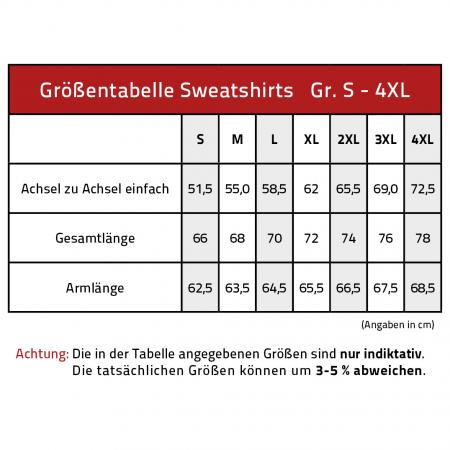 Sweatshirt mit Print - Totenkopf - 10119 - versch. farben zur Wahl - Gr.S-XXl