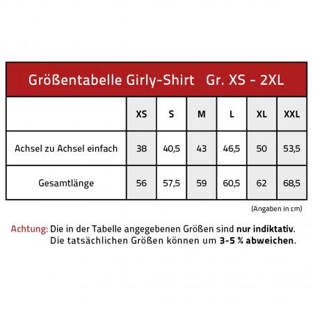 Girly-Shirt mit Print - Luther -  G12623 - versch. farben zur Wahl - Gr. XS-XXL