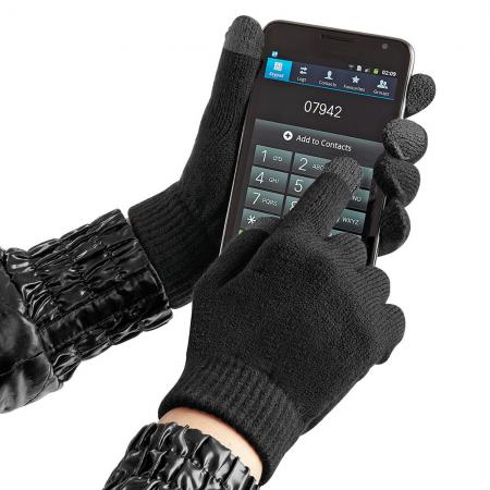 Handschuhe - mit Spezialeinsätzen an den Fingerkuppen für Touchfunktion - 31651 Gr. S-XL