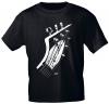 T-Shirt unisex mit Print - Venus Striker - 10736 schwarz - von ROCK YOU MUSIC SHIRTS - Gr. S-XXL