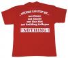 T-Shirt mit Vorder- und Rückenprint - Feuerwehr Symbol - 09856 rot - Gr. S-XXL