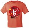 T-Shirt unisex mit Aufdruck - TANZ-WUT - 09383 rot - Gr. S-XXl