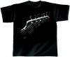 T-Shirt unisex mit Print - Space Guitar - von ROCK YOU MUSIC SHIRTS - 10382 schwarz - Gr. S-XXL