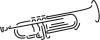 Aufkleber Applikation - Trompete - AP0667 - versch. Größen