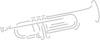 Aufkleber Applikation - Trompete - AP0667 - versch. Größen