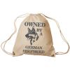 Trend-Bag Turnbeutel Rucksack mit Print - Owned by a german shepherd- TB08900