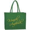 Naturtasche mit Ihrem Wunschaufdruck aus laminierter Baumwolle ca. 43x43x15 cm in 3 Farben    29044