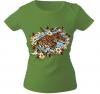 Girly-Shirt mit Print - Tiger - G10973 - versch. farben zur Wahl - Gr. XS-XXL