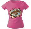 Girly-Shirt mit Print - Tiger - G10973 - versch. farben zur Wahl - Gr. XS-XXL