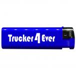 Einwegfeuerzeug mit Motiv - Trucker 4 Ever - 01166 versch. Farben blau