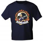 Kinder T-Shirt mit Print - Feuerwehr Anwärter - 06909 dunkelblau Gr. 134/146