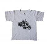 Kinder T-Shirt mit Print Hase Kaninchen Rabbit 06969 Gr. 104-128