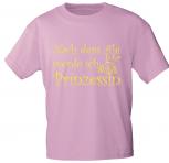 Kinder T-Shirt mit Print - Nach dem Abi.... - 08183 - rosa - Gr. 86/92