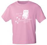 Kinder T-Shirt - Ich bin ein Mietzekatzen-Fan - 08611 rosa - Gr. 98-164