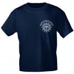 T-Shirt unisex mit Print - Bundesbierschutz - 09346 dunkellblau - Gr. S-XXl