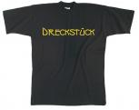 T-Shirt mit Print - Dreckstück - 09381 schwarz - Gr. S-XXL