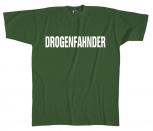 T-Shirt mit Print - Drogenfahnder - 09432 grün - Gr. S-XXL