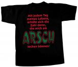 T-Shirt Unisex mit Print - Mit jedem Tag... - 09472 schwarz - Gr. S-XXL