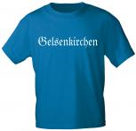 T-Shirt mit Print - Gelsenkirchen - 09691 royalblau Gr. S-2XL