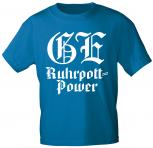 T-Shirt mit Print - GE Ruhrpott-Power - 09862 blau Gr. S-2XL