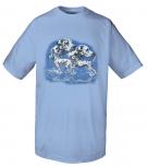 KINDER T-Shirt mit Print - Dalmatiner - 08248 hellblau - aus der ©Kollektion Bötzel - Gr. 110-164