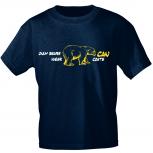 T-Shirt mit Print - Eisbär Icebear - Only Bears CAN wear coats - 10147 dunkelblau Gr. S