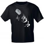 T-Shirt unisex mit Print - clarinet - von ROCK YOU MUSIC SHIRTS - 10731 schwarz - Gr. S