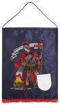 Wandbehang - Stoff- Fahne aus Satin - Feuerwehr - 07772 - ca 50 x 60 cm