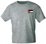 T-Shirt mit Print - Jordanien Fahne Flagge - 10828 Gr. S-3XL