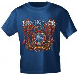 T-Shirt mit Print - Feuerwehr - 10592 - versch. Farben zur Wahl  - Gr. Navy / XL