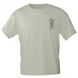 T-Shirt mit Print Kuh Rind - 11917 sandfarben Gr. S-2XL