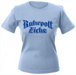 Girly-Shirt mit Print - Ruhrpottzicke - 12323 - hellblau - XS-XXL