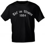 T-Shirt mit Print - Tief im Westen - 12331 schwarz - Gr. S-XXL