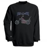 Sweatshirt mit Print - Bike - S12893 - schwarz - Gr. S