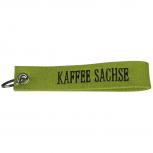 Filz-Schlüsselanhänger mit Stick Kaffee Sachse Gr. ca. 17x3cm 14391 hellgrün