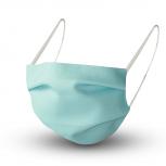 Design Maske aus Baumwolle mit zertifiziertem Innenvlies - SKYBLUE - 15422 + Gratiszugabe