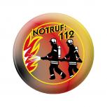 Magnetbutton - Feuerwehr Notruf 112 - 16445 - Gr. ca. 5,7 cm