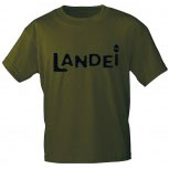 T-Shirt unisex mit Aufdruck - LANDEI - 09520 - Gr. S